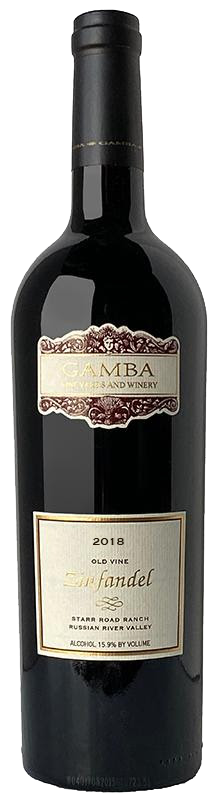 2018 Gamba Zinfandel Starr Road Ranch