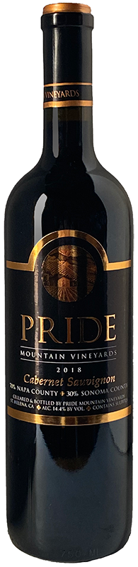 2018 Pride Mountain Vineyards Cabernet Sauvignon Napa Valley