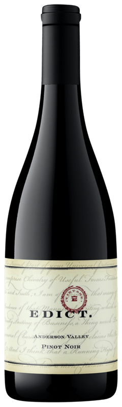2019 Edict Pinot Noir Anderson Valley