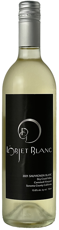 2021 L'Objet Blanc Sauvignon Blanc Comstock Vineyard Dry Creek Valley