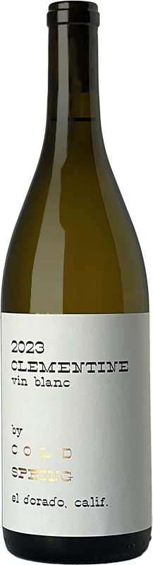 2023 Clementine by Cold Spring Vin Blanc El Dorado California