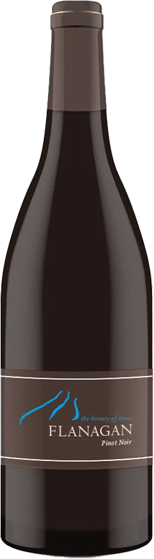 2022 Flanagan the beauty of three Pinot Noir Sonoma Coast